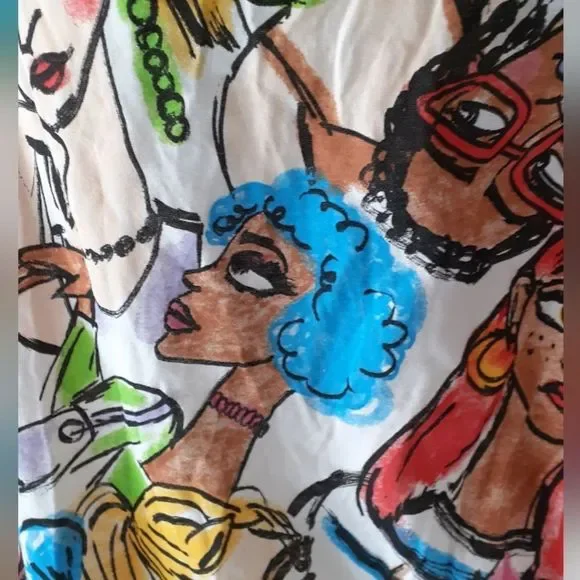 Colorful Graphic Women Top - Picture 9 of 11